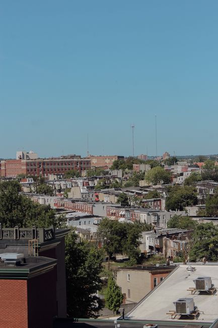 Baltimore rowhouse neighborhood