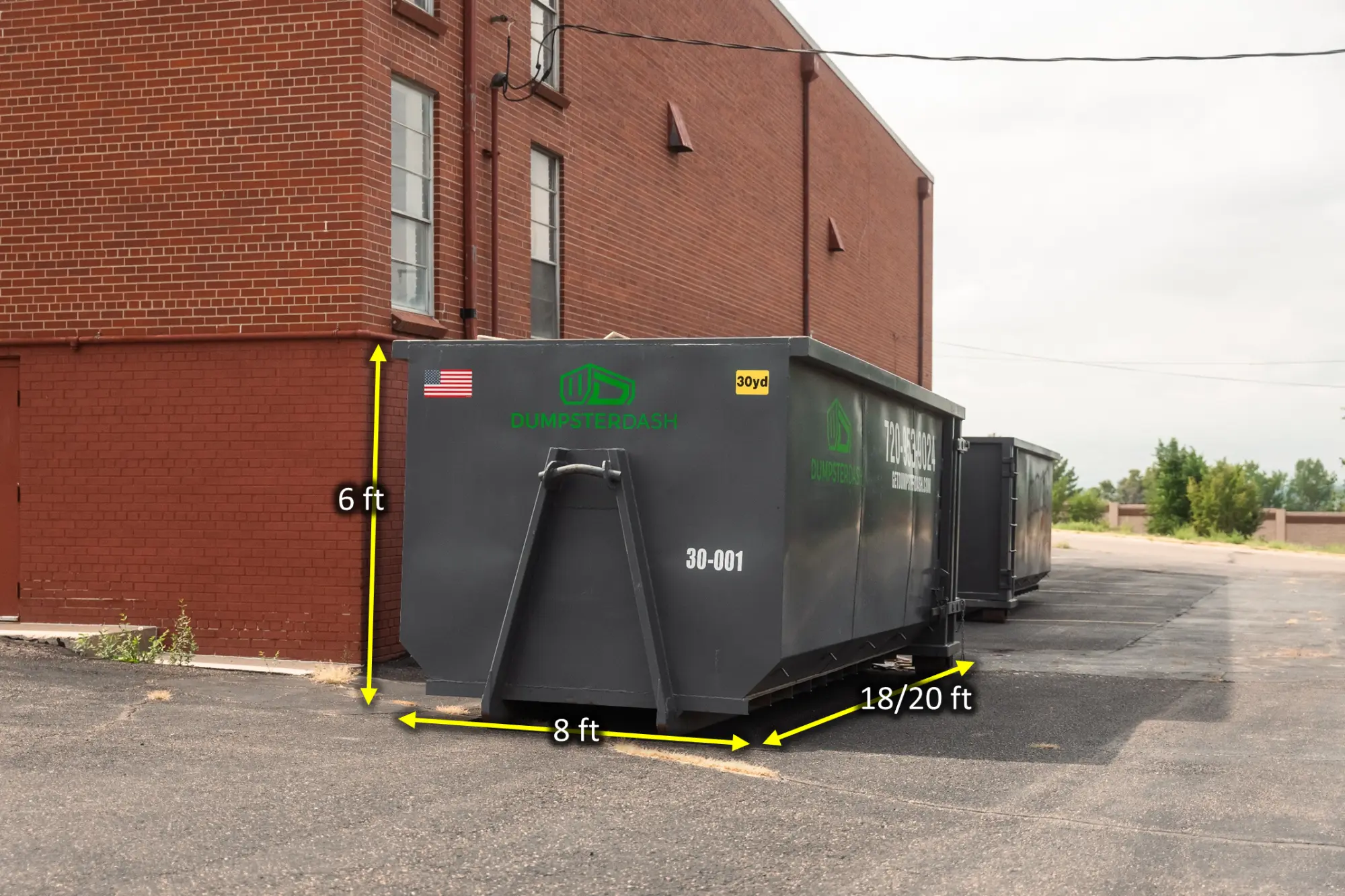 30 yard DumpsterDash dumpster rental in Denver