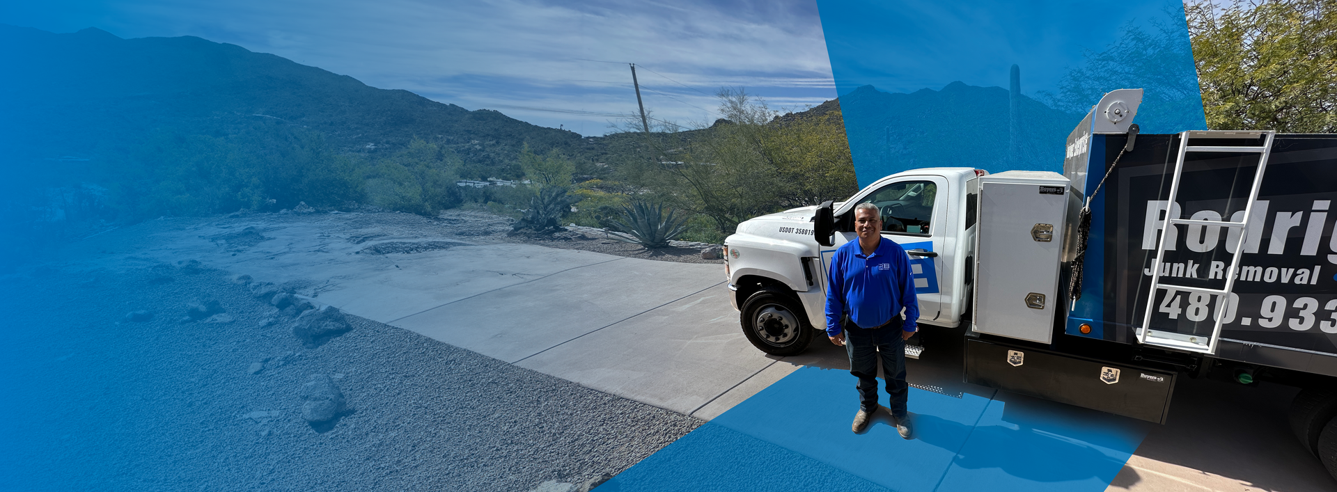 Rodriguez Enterprise owner with truck in Phoenix AZ